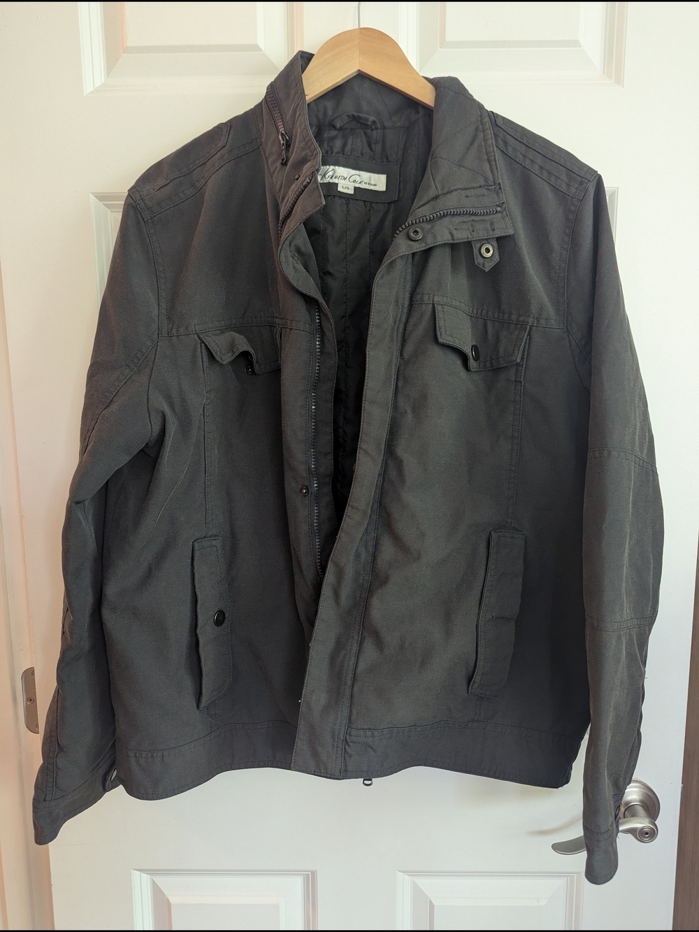 Kenneth Cole New York Men's Field Jacket - Charcoal Gray